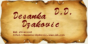 Desanka Džaković vizit kartica